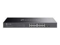 Přepínač - inteligentní - 16 x 10/100/1000 + 2 x Gigabit Ethernet SFP - Lze montovat do rozvaděče