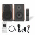 LAUDBERG M1, Bluetooth reproduktory 2.0, černá/hnědá