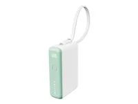 HyperJuice Flex Mini - Power banka - 10000 mAh - 30 watt - PD (USB-C) - černý prostor