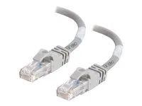 Patch kabel - RJ-45 (M) do RJ-45 (M) - 30 cm - UTP - CAT 6 - lisovaný, provedení bez hrbolků, licna - šedá