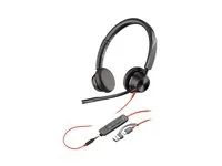 Blackwire 3300 series - náhlavní souprava - náhlavní - kabelové - 3.5 mm jack, USB-C - černá - certifikováno UC