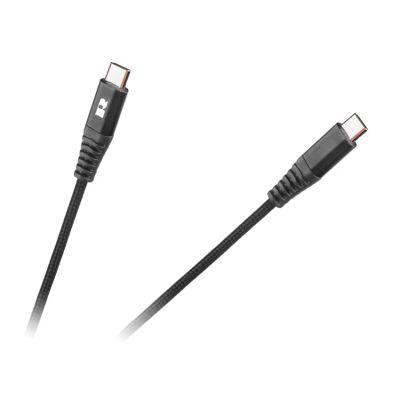 Kabel REBEL RB-6003-100-B USB-C/USB-C 1m Black