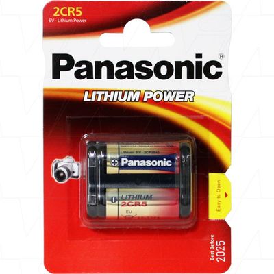 PANASONIC Lithium, Baterie, 2CR5, EL2CR5, 6V, 1ks