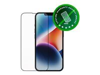 Ochrana obrazovky pro mobilní telefon - hromadný - s bezpečnostním filtrem - barva rámu černá - pro Apple iPhone 13, 13 Pro, 14, 16e, 17e