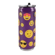 Termoska – plechovka, nerezová s dekorem, SMILE, 0,5 l