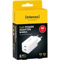 INTENSO W40CC GaN, 2x USB C, Nabíječka, 40W, bílá