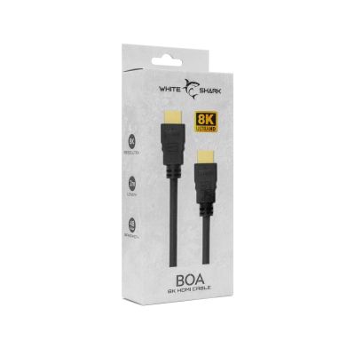 White Shark BOA, HDMI 2.1 M/M 2m, 8K@60Hz