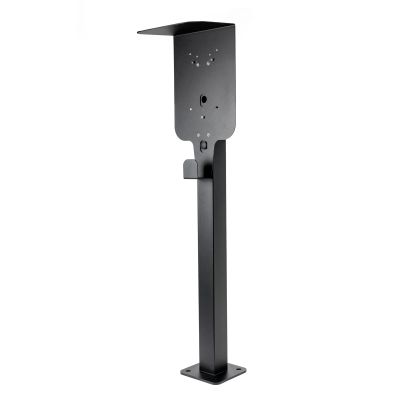 Platinet univerzálny stojan so strieškou PEVSTANDUNI pre Wallboxy, pozink, držiak kábla, 130cm, čierna