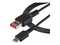 5V at 2.4A (12W max) (USBSCHAC1M) - USB kabel - USB (pouze napájení) (M) do USB-C (pouze napájení) (M) - 5 V - 2.4 A - 100 cm - lisovaný, pasivní - černá