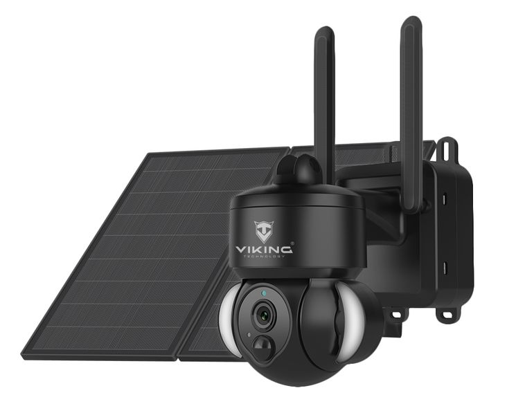 Solární HD kamera Viking HDs03 4G/20000mAh/barevné noční vidění/IP66/aplikace/notifikace/černá