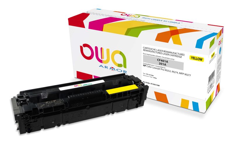 OWA Armor toner kompatibilní s HP CF402A, 1400st, žlutá/yellow