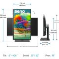 BENQ PD2705U, LED monitor 27" 4K UHD, tmavě šedá