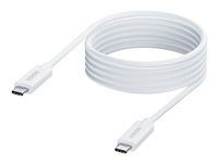 USB kabel - USB-C (M) do USB-C (M) - USB 3.1 Gen 1 - 3 A - 4 m - bílá