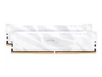 Crucial Pro OC - DDR5 - sada - 32 GB: 2 x 16 GB - DIMM 288-pin - 6400 MT/s / PC5-51200 - CL32 - 1.35 V - bez vyrovnávací pameti - snežná liška bílá