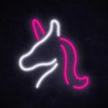 MANTA JEDNOROŽEC, LED Neon plexi dekorace
