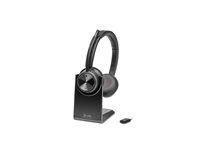 Savi 7300 series - náhlavní souprava - náhlavní - DECT - bezdrátový - adaptér USB-A přes DECT - černá - certifikováno UC