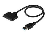 USB 3.0 to 2.5" SATA III Hard Drive Adapter - External Converter for SSD/HDD Data Transfer (USB3S2SAT3CB) - Řadič úložiště - 2.5" - SATA 6Gb/s - USB 3.0