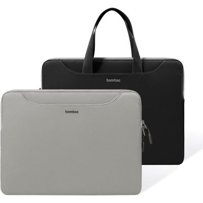 TOMTOC THE HER, brašna na notebook 16'' šedá