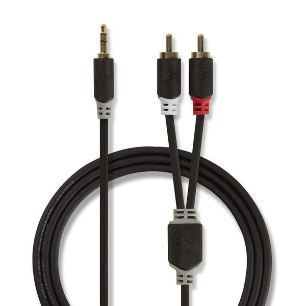Kabel Jack 3,5mm stereo/2x Cinch 3m NEDIS CABW22200AT30
