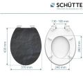 Schütte BLACK STONE | MDF HG, Soft Close