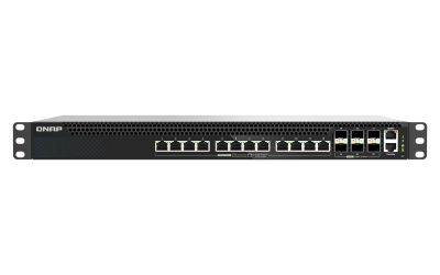 QNAP riadený switch QSW-M5218P-6F12T (6x 25GbE SFP28 port, 12x 10GbE PoE RJ45 port, L3)