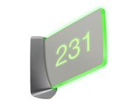 Crestron SSW-100-EL-USB KIT - Cedule volné zasedací místnosti - enhanced legibility, wall mount, USB-C adapter, without engraving - kabelové - šedá
