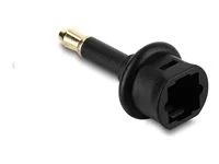 Delock - Digitální audio adaptér (optický) - TOSLINK se zdírkami (female) do mini TOSLINK s piny (male) - cerná