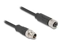 M12 Cable X-coded 8 pin male to female P