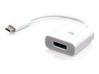 4K 60Hz - White - Video adaptér - USB-C (M) do DisplayPort (F) - Thunderbolt 3 / Thunderbolt 4 - podpora 4K60Hz - bílá