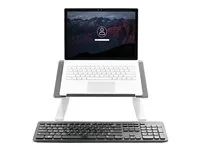 Heavy Duty Steel & Aluminum - 3 Height Settings - Tilted - Ergonomic Laptop Riser for Desk (LTSTND) - Stojánek na notebook - desktop - 17" - černá, stříbrná