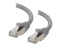 Patch kabel - RJ-45 (M) do RJ-45 (M) - 20 m - STP - CAT 6a - lisovaný, provedení bez hrbolků, licna - šedá