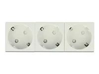 Easy 45 Grounded Power Socket 3-way with