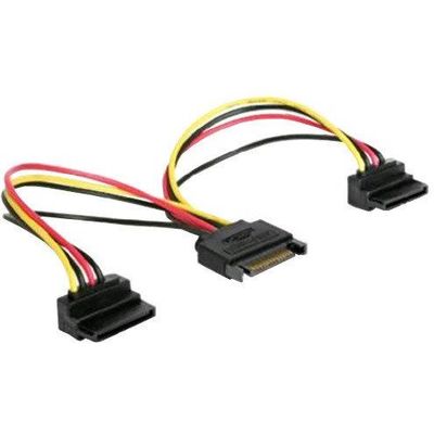 GEMBIRD SATA napájecí na 2x SATA 90 ° rozdvojka