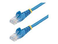 Patch kabel - RJ-45 (M) do RJ-45 (M) - UTP - CAT 5e - provedení bez hrbolků - modrá