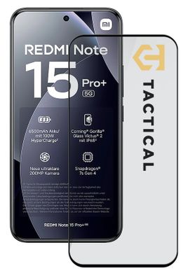 Tactical Glass Shield 5D sklo pro Xiaomi Redmi Note 15 Pro+ 4G/5G Black