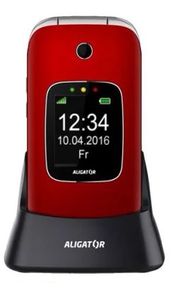 ALIGATOR V650 Senior červeno-stříbrný+st.nab
