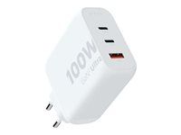Síťový adaptér - GaN2 Ultra - 100 watt - PD, QC 3.0 - 3 výstupní konektory (USB, 2 x USB-C)