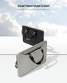 TOMTOC DUAL Sleeve for MacBook 13,5", black/gray
