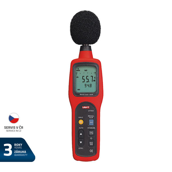Hlukoměr UNI-T UT352 data logging
