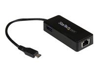 Thunderbolt 3 Compatible - USB Type C Network Adapter - USB C Ethernet Adapter (US1GC301AU) - Síťový adaptér - USB-C - Gigabit Ethernet + USB 3.1 Gen 2 - černá
