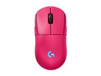 Myš - hraní - pravák a levák - optický - 8 tlačítka - bezdrátový, kabelové - 2.4 GHz, USB - přijímač USB Logitech LIGHTSPEED - růžová