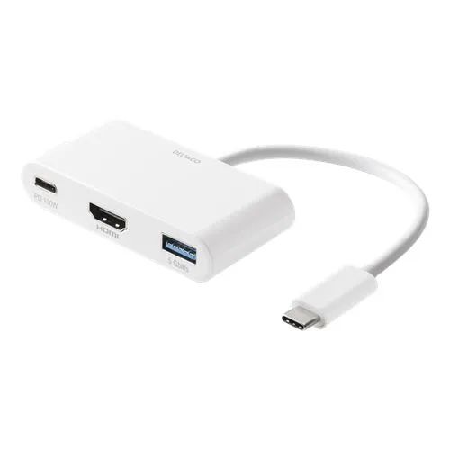 DELTACO USBC-HDMI23, Adaptér USB-C/HDMI, 4K@30Hz