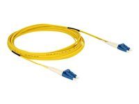 Síťový kabel - jednoduchý režim LC (M) do jednoduchý režim LC (M) - 5 m - optické vlákno - 9 / 125 mikron - OS2 - neobsahuje halogen - žlutá