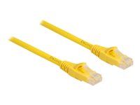 Patch kabel - RJ-45 (M) do RJ-45 (M) - 5 m - 6.1 mm - UTP - CAT 6a - neobsahuje halogen, lisovaný, provedení bez hrbolků, Fast Tracing - žlutá