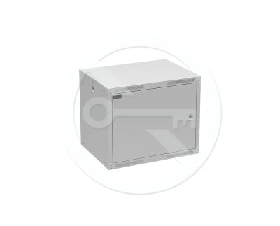 Rozvaděč nástěnný GrandN Duo 9U 450mm, dveře plech, RAL7035, GrandND-9U-645-21-G