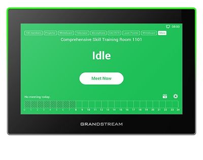 Grandstream GSC3575 SIP interkom a řídicí stanice, 7" dotyk.obrazovka, Wi-Fi 6, BT, 6 SIP účtů,černý