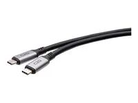 C2G - USB kabel - USB-C (M) do USB-C (M) - USB 2.0 / USB 3.2 / USB4 / Thunderbolt 3 - 30 V - 3 m - cerná