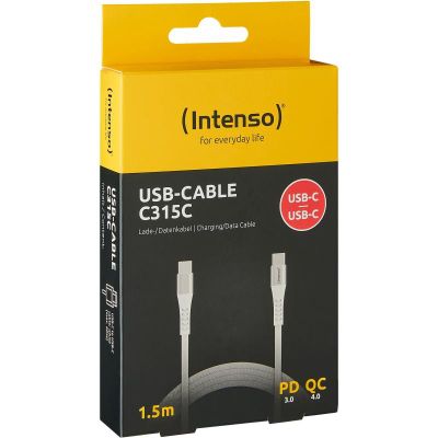 INTENSO C315C, Kabel Type C-TypeC, 1,5m, bílý