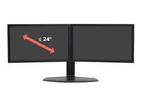 Stojan - pro 2 LCD displeje - černá - velikost obrazovky: až 24" - na stůl