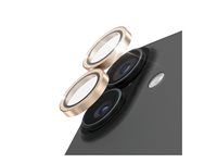 PanzerGlass Hoops Apple iPhone 17/16/16 Plus třpytivě zlaté ochranné kroužky pro čočky fotoaparátu